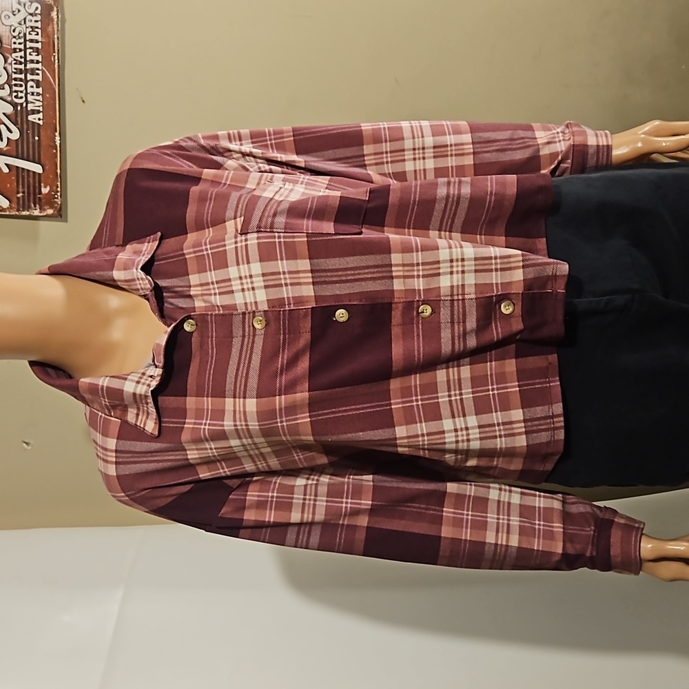 Self Esteem Dirty Rose Cropped Flannel